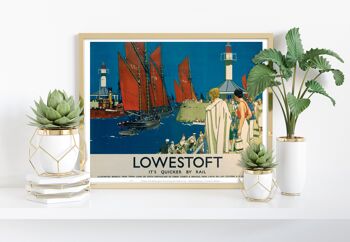 Lowestoft - C'est plus rapide en train - 11X14" Premium Art Print