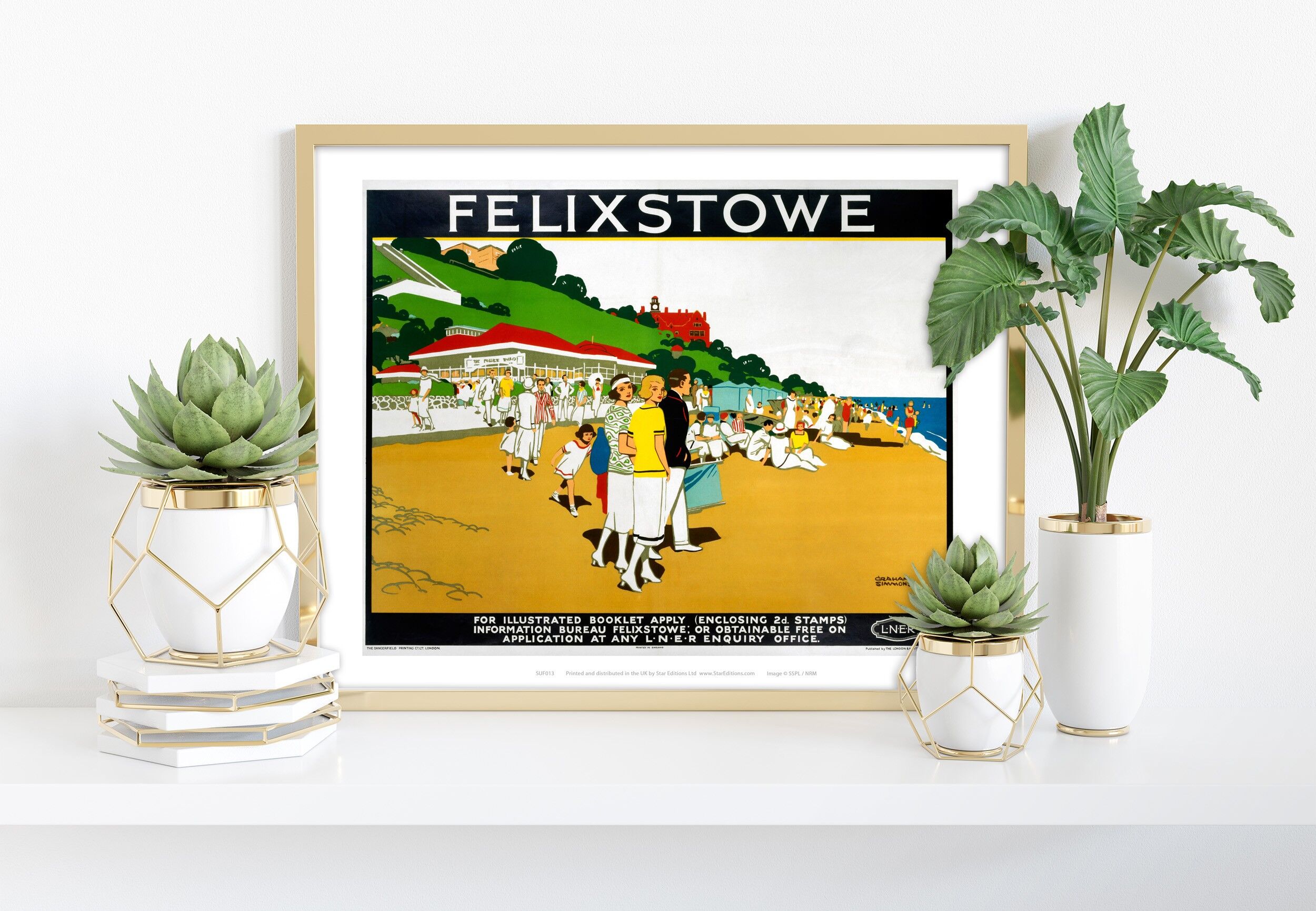 Felixstowe -Lner - 11X14" Stampa d'arte premium