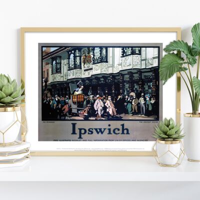 M. Pickwick - Ancienne maison Ipswich - Impression artistique Premium