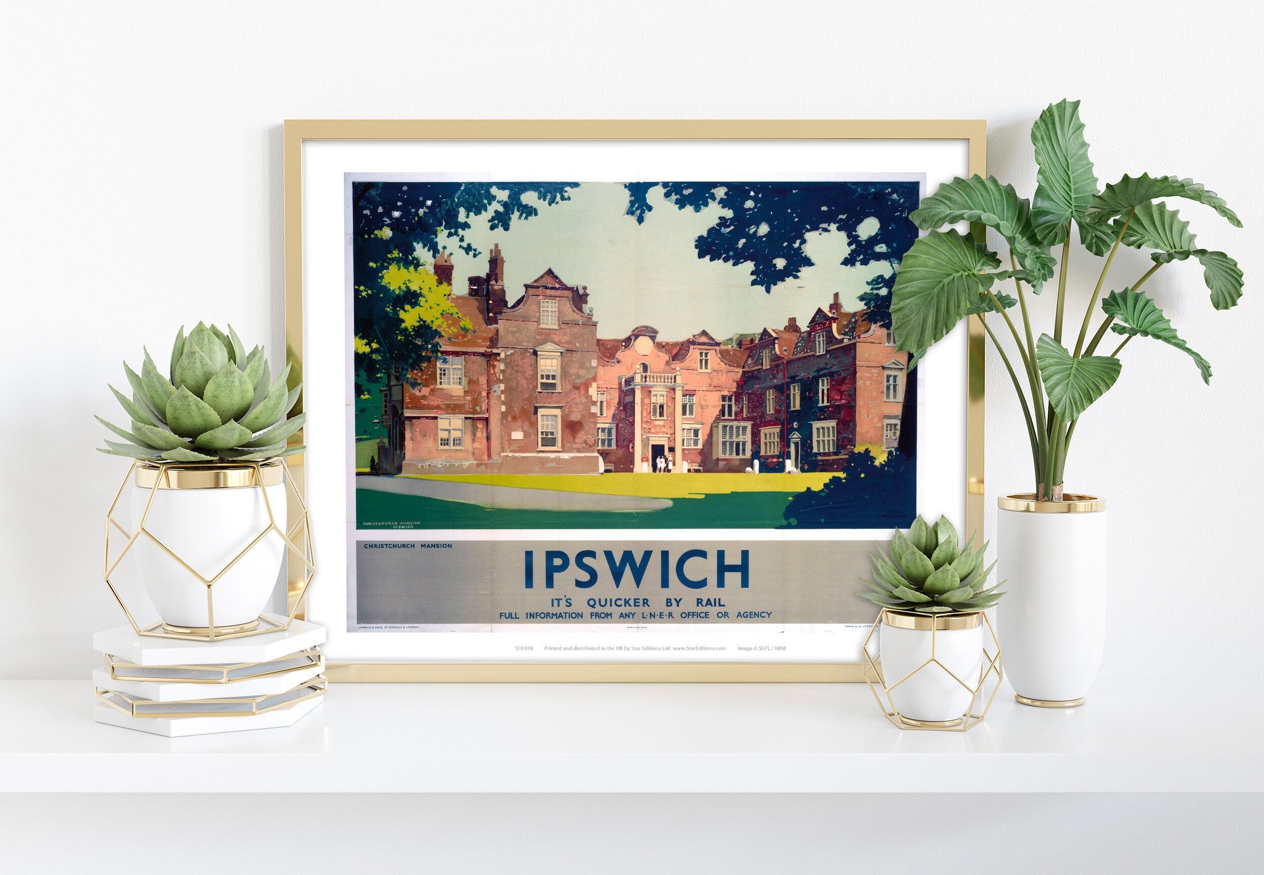 Christchurch Mansion Ipswich - Plus rapide en train Impression artistique