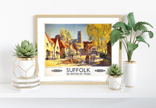 Kersey Suffolk (Near Lavenham) British Railways Art Print