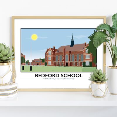 Bedford School By Artist Tabitha Mary - Premium Art Print
