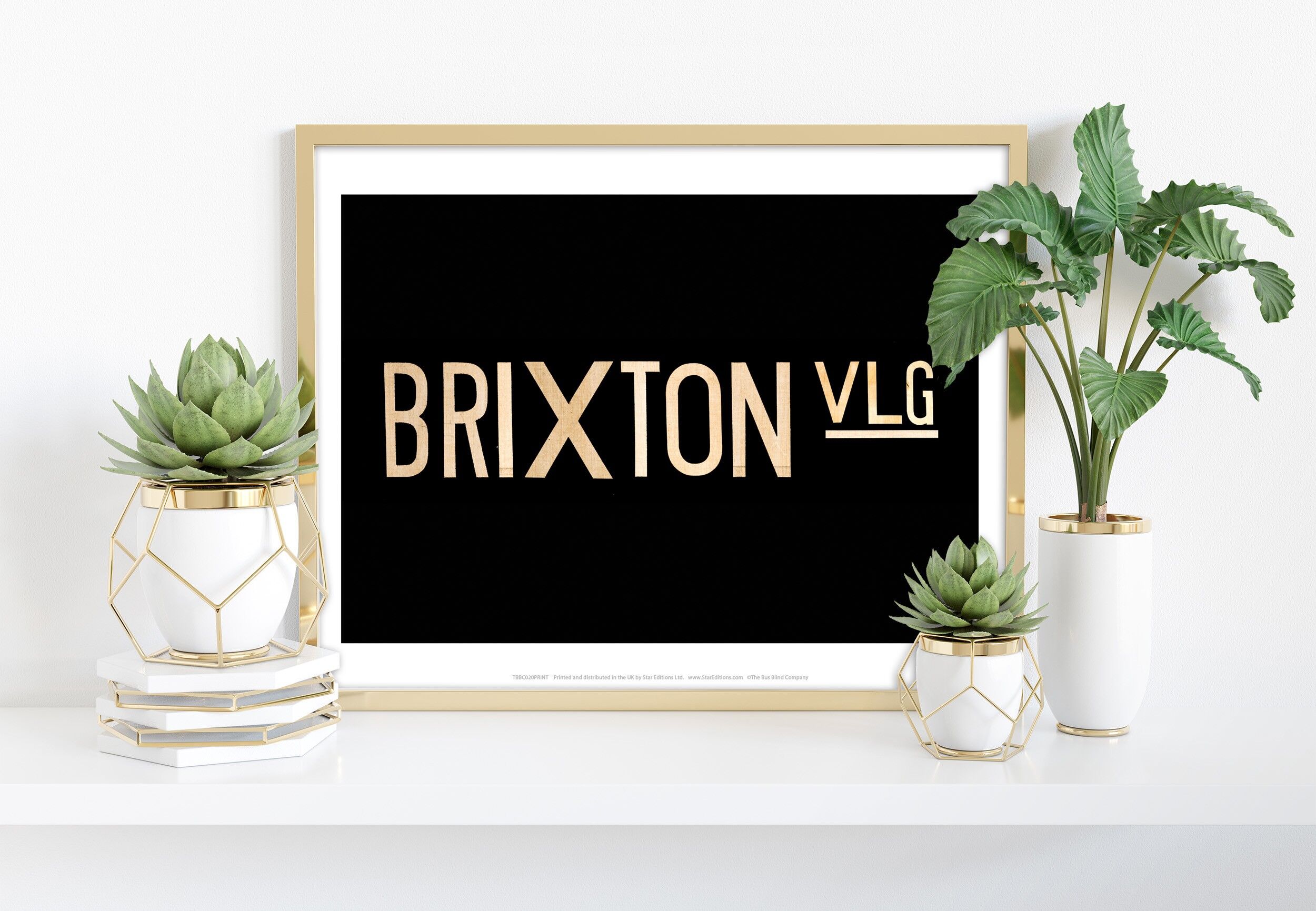 Brixton Village-Testo-11X14" Stampa d'arte Premium