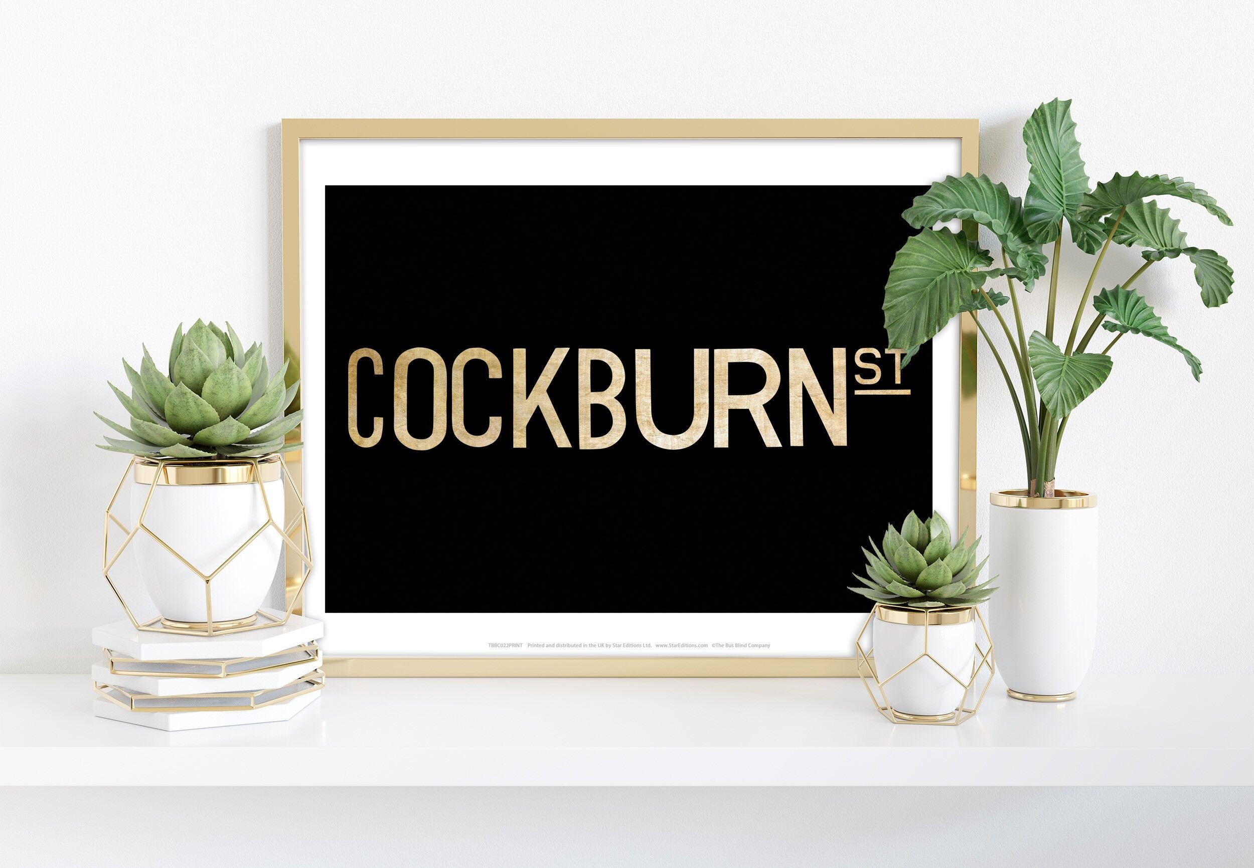 Cockburn Street- Text - 11X14” Premium Art Print
