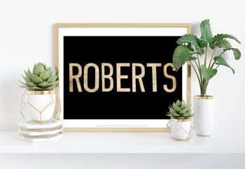 Roberts - Texte - 11X14" Premium Art Print