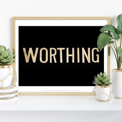 Worthing- Text - 11X14” Premium Art Print