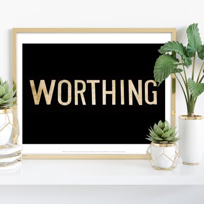 Worthing- Text - 11X14” Premium Art Print