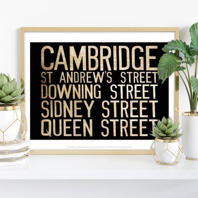 Cambridge, St. Andrews Street, Downing Street Kunstdruck