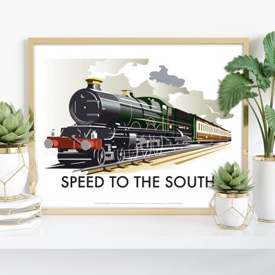 Speed To The South By Artist Dave Thompson - Art Print