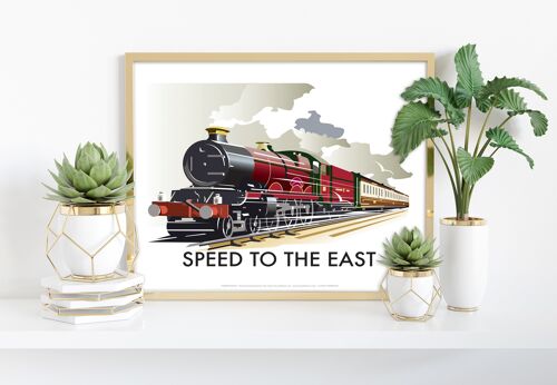 Speed To The East By Artist Dave Thompson - Art Print