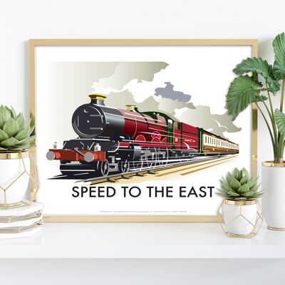 Speed to the East von Künstler Dave Thompson - Kunstdruck