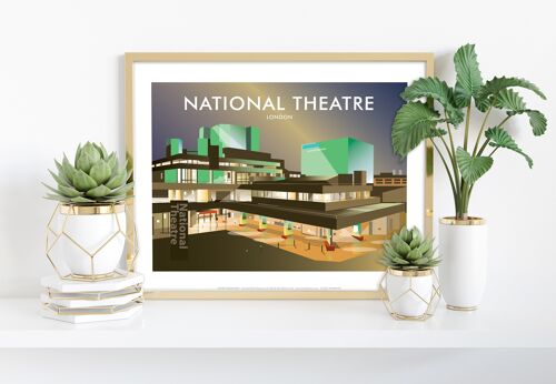 National Theatre By Artist Dave Thompson - 11X14” Art Print