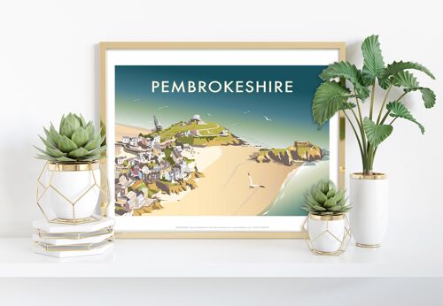 Pembrokeshire By Artist Dave Thompson - Premium Art Print