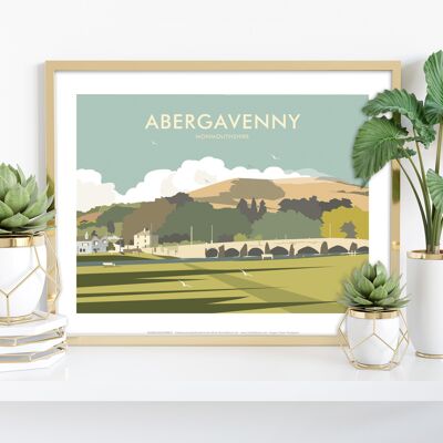 Abergavenny por el artista Dave Thompson - Impresión de arte premium