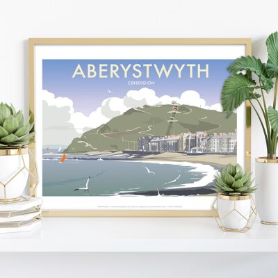 Aberystwyth von Künstler Dave Thompson – Premium-Kunstdruck