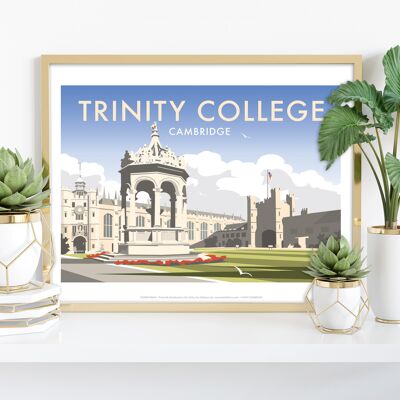 Trinity College By Artist Dave Thompson - Premium Art Print