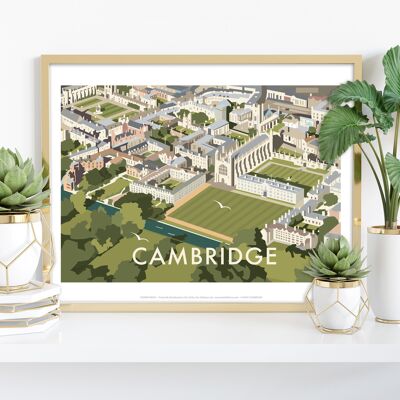 Cambridge vom Künstler Dave Thompson – Premium-Kunstdruck, 27,9 x 35,6 cm