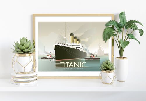 Titanic By Artist Dave Thompson - 11X14” Premium Art Print