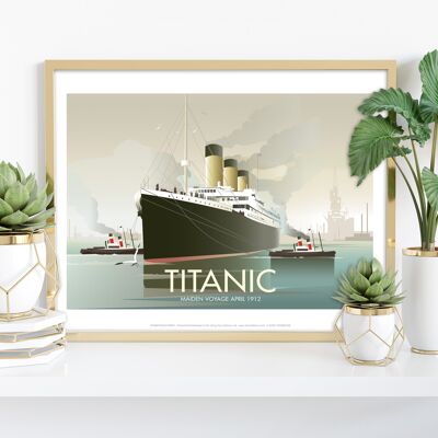 Titanic vom Künstler Dave Thompson – Premium-Kunstdruck, 27,9 x 35,6 cm