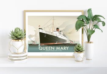 Queen Mary par l'artiste Dave Thompson - Impression d'art premium