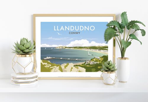 Llandudno By Artist Dave Thompson - 11X14” Premium Art Print