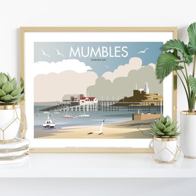 Mumbles By Artist Dave Thompson - 11X14” Premium Art Print