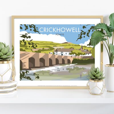 Crickhowell von Künstler Dave Thompson – Premium-Kunstdruck