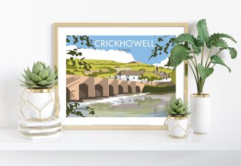 Crickhowell par l'artiste Dave Thompson - Impression d'art premium