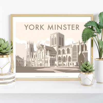 York Minster By Artist Dave Thompson - Premium Art Print