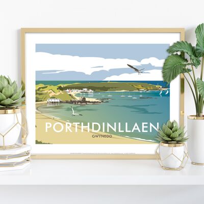 Porthdinllaen par l'artiste Dave Thompson - Impression d'art premium