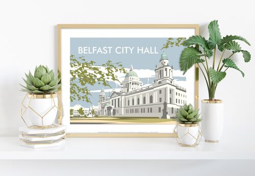 Belfast City Hall By Artist Dave Thompson - Art Print