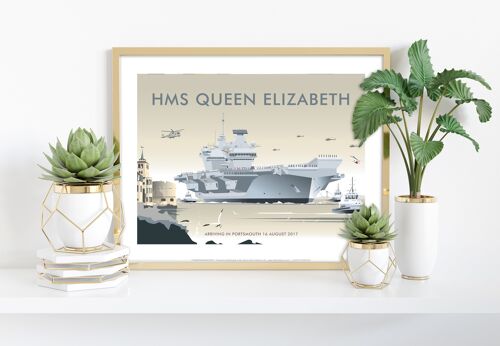 HMS Queen Elizabeth, Portsmouth 2017 - Art Print