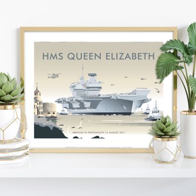 HMS Queen Elizabeth, Portsmouth 2017 - Kunstdruck