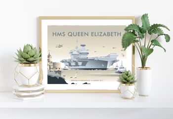 HMS Queen Elizabeth, Portsmouth 2017 - Impression artistique