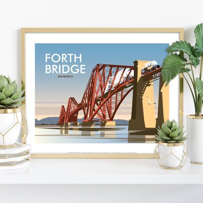 Forth Bridge, Edinburgh By Artist Dave Thompson Art Print