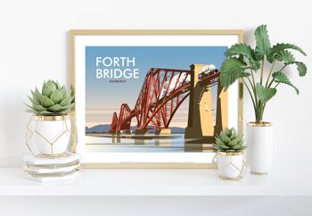 Pont du Forth, Édimbourg par l'artiste Dave Thompson Impression artistique
