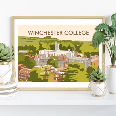 Winchester College von Künstler Dave Thompson - Kunstdruck