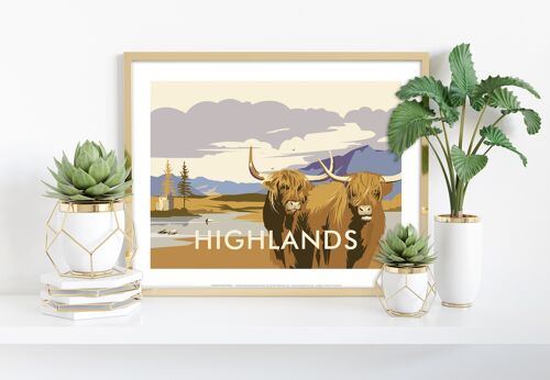 Highlands By Artist Dave Thompson - 11X14” Premium Art Print