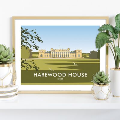 Harewood House, Leeds por el artista Dave Thompson - Lámina artística