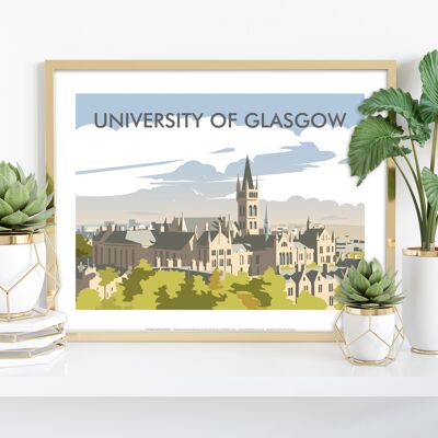 Universität von Glasgow vom Künstler Dave Thompson – Kunstdruck