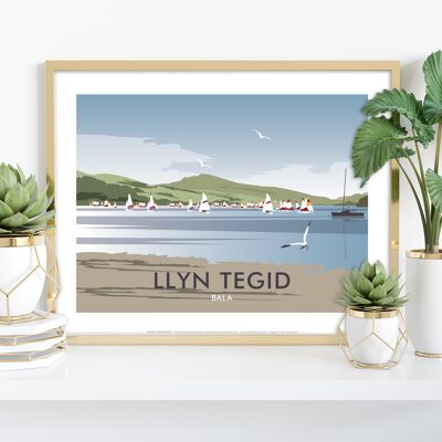 Llyn Tegid, Bala dell'artista Dave Thompson - 11 x 14" stampa d'arte