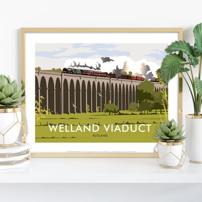 Welland Viaduct, Rutland By Artist Dave Thompson Art Print
