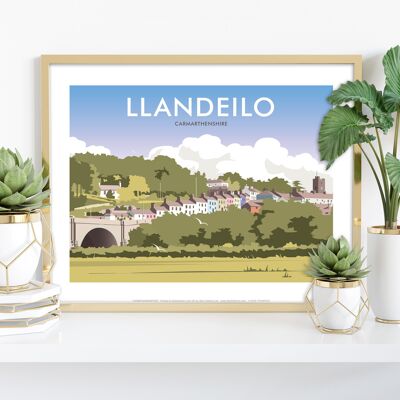 Llandeilo, Carmarthenshire vom Künstler Dave Thompson Kunstdruck