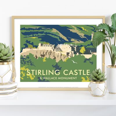 Stirling Castle & Wallace Monument - Dave Thompson Art Print