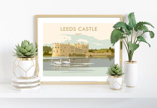 Leeds Castle, Kent By Artist Dave Thompson - Art Print