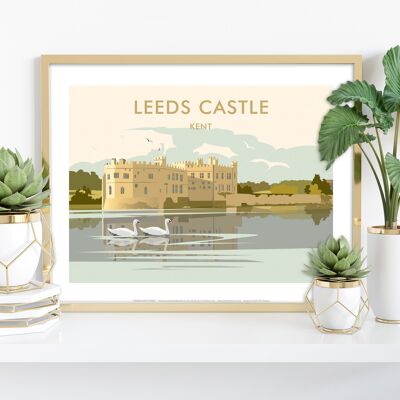 Leeds Castle, Kent By Artist Dave Thompson - Art Print