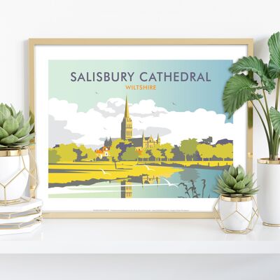 Cattedrale di Salisbury, Wiltshire - Stampa artistica di Dave Thompson