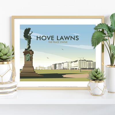 Hove Lawns, la statua della pace - stampa artistica di Dave Thompson
