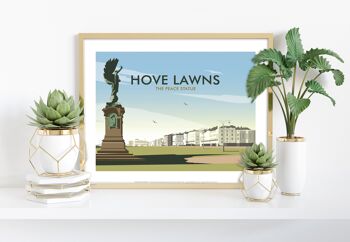 Hove Lawns, la statue de la paix - Dave Thompson Impression artistique