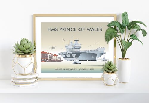 HMS Prince Of Wales, Portsmouth, 2019 - Art Print
